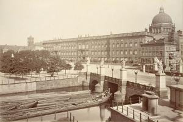 Architectural Views Of Berlin Oil Painting by Hermann O. Ruckwart