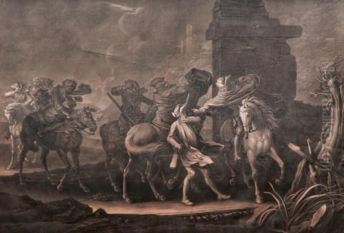 Bataljscener Oil Painting by Georg Philipp Rugendas I