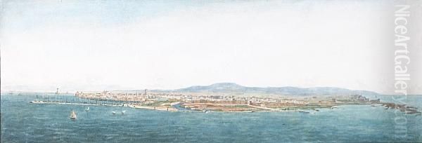 Alexandria, A Set Of Four Oil Painting by Leander Russ