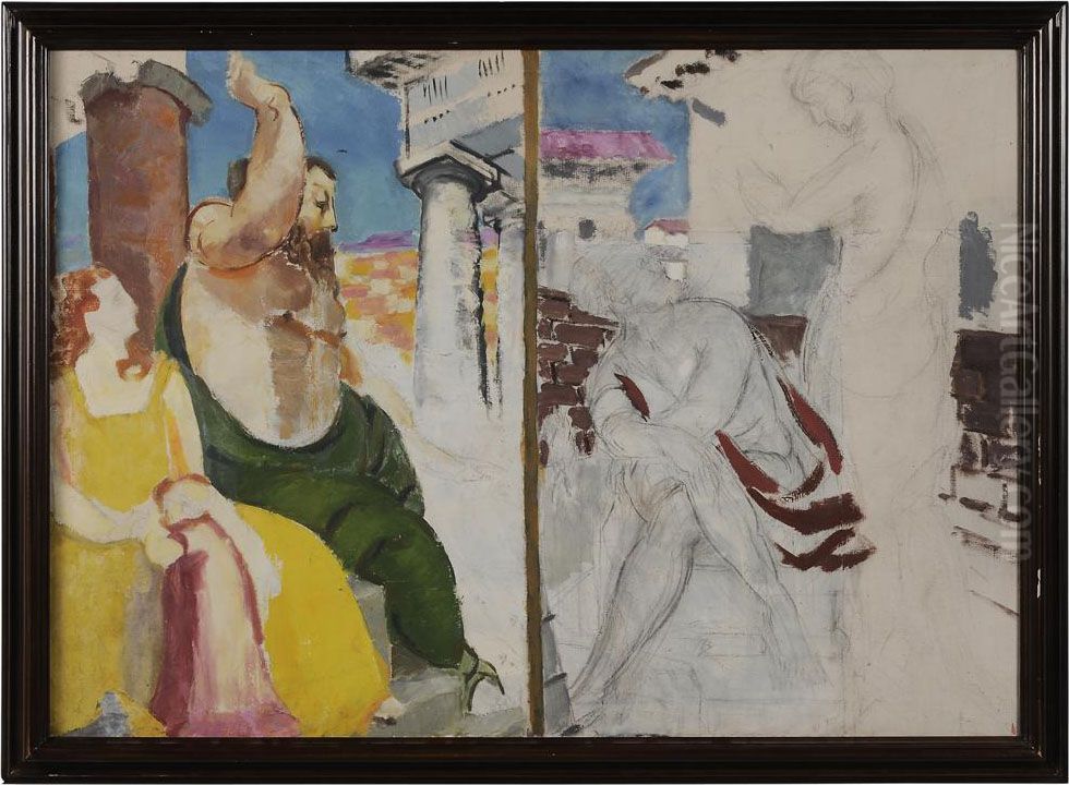 Allegory #30 Oil Painting by Morgan Russell