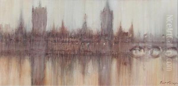 Westminster Bridge Oil Painting by William Rutledge