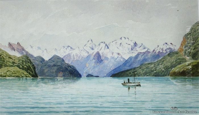 Head Of Lake Te Anau Oil Painting by Thomas Ryan