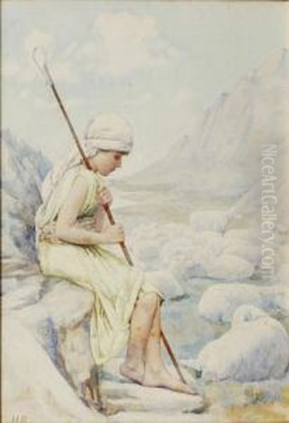 The Shepherd Oil Painting by Henry Ryland