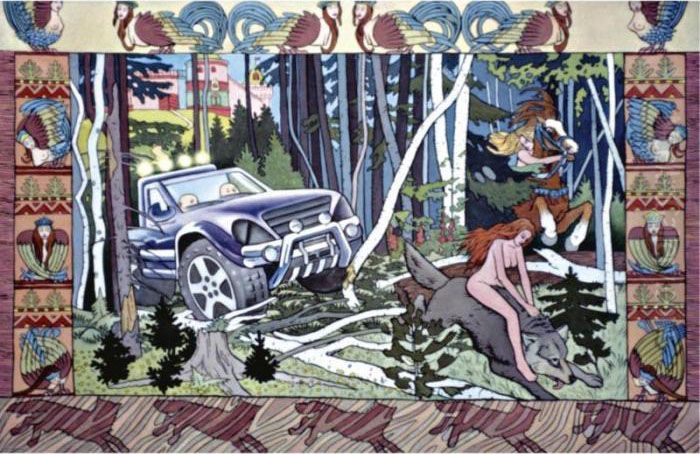 Leapfrogs, 2000 Oil Painting by Alexander Sack