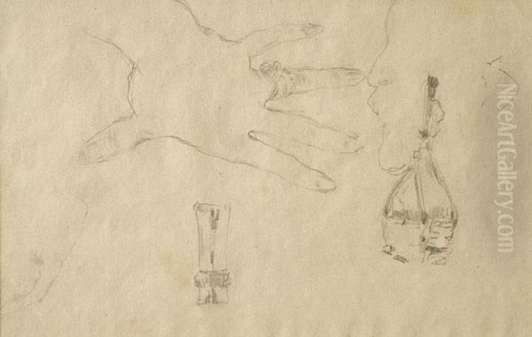 Estudio Oil Painting by Carlos Federico Saez