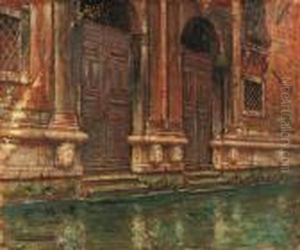 Portali Di Palazzo Veneziano Oil Painting by Joseph Saint-Germier