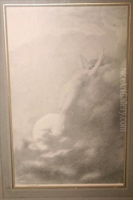 Maiden Of The Moon Oil Painting by Charles Prosper Sainton