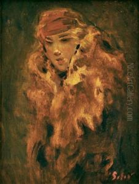 Figura Feminina Oil Painting by Abel Salazar