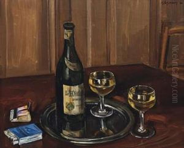 Nature Morte Aux Gitanes Oil Painting by Louis Henri Salzmann
