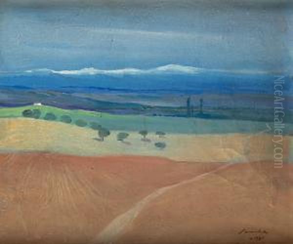 Paisaje Oil Painting by Francisco Sancha y Lengo