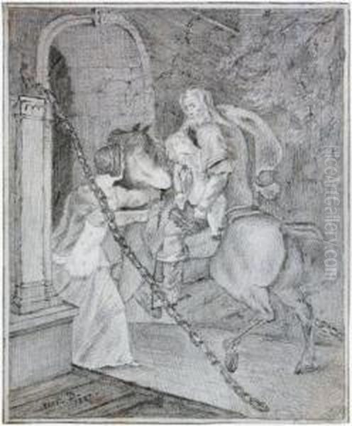 Le Cavalier Et L'enfant Oil Painting by George (nee Dupin) Sand