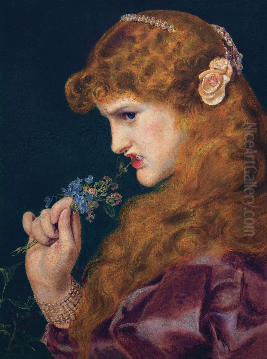 Love's Shadow Oil Painting by Frederick Sandys
