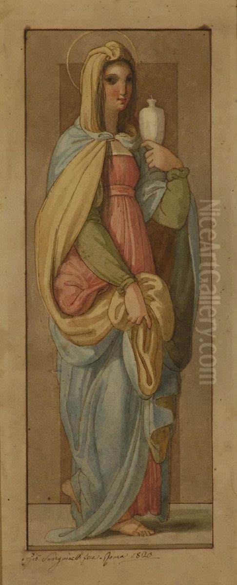 Maddalena Oil Painting by Giovanni Sanguinetti