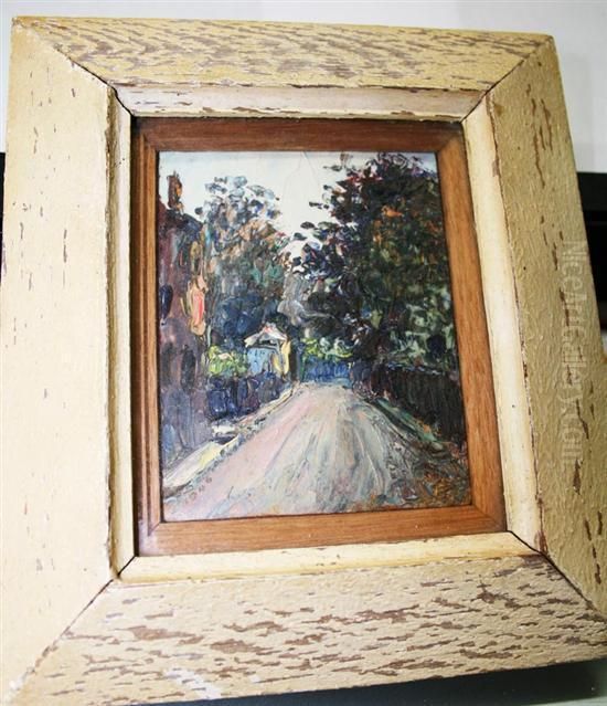 London Campdon Hill Oil Painting by Pietro Sansalvadore