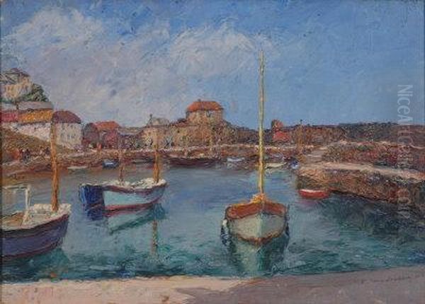 Mevagissey Oil Painting by Pietro Sansalvadore