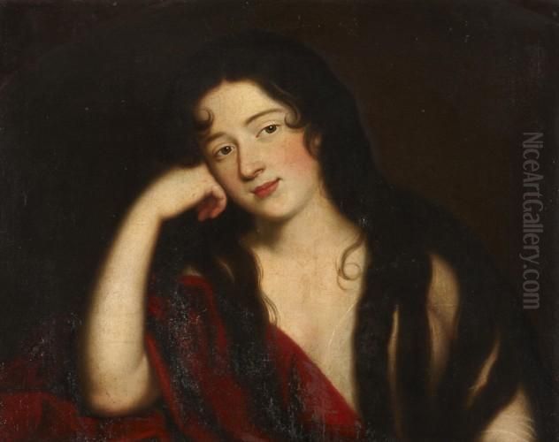 Marie-madeleine Repentante Oil Painting by Jean-Baptiste Santerre