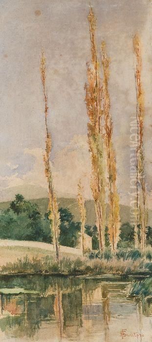 Paesaggio Oil Painting by Francesco Raffaello Santoro