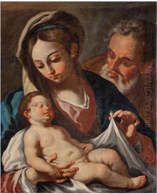 Madonna Con Il Bambino Oil Painting by Gennaro Sarnelli