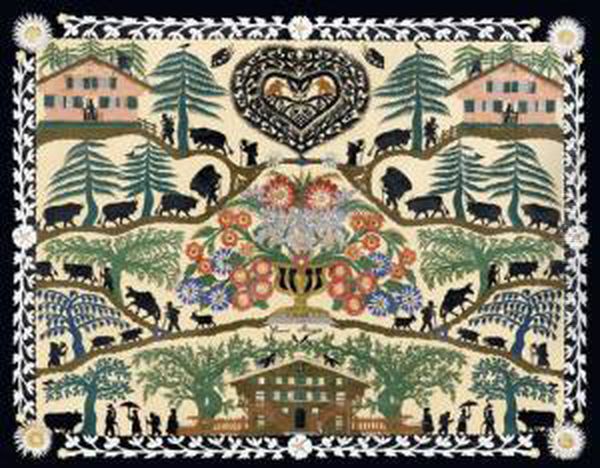 Alpaufzug Oil Painting by Louis David Saugy