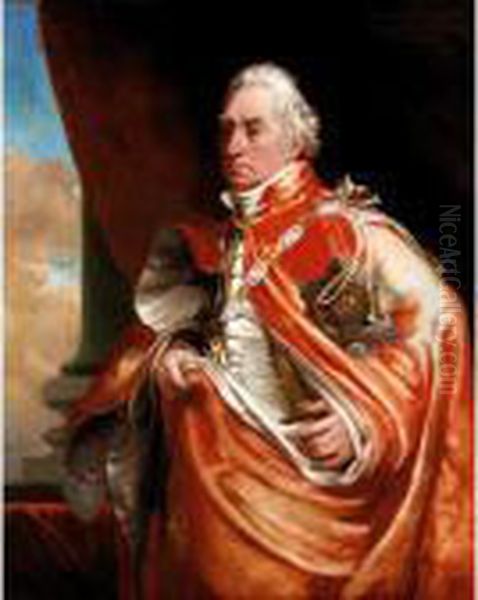 Portrait Of Admiral George Keith Elphinstone, 1 St Viscount Keith (1746-1823) Oil Painting by Saunders, George Lethbridge