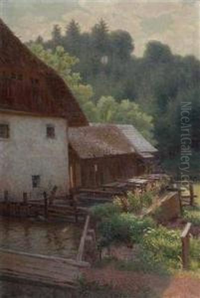 Klausmuhle Oo Oil Painting by Karl Martin Schade