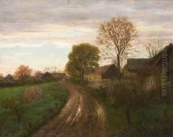 Falu Osszel Oil Painting by Karl Martin Schade