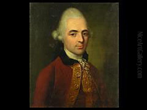 Portrait Des Johann Caspar Lindenberg Oil Painting by Johann Jacob Schalch