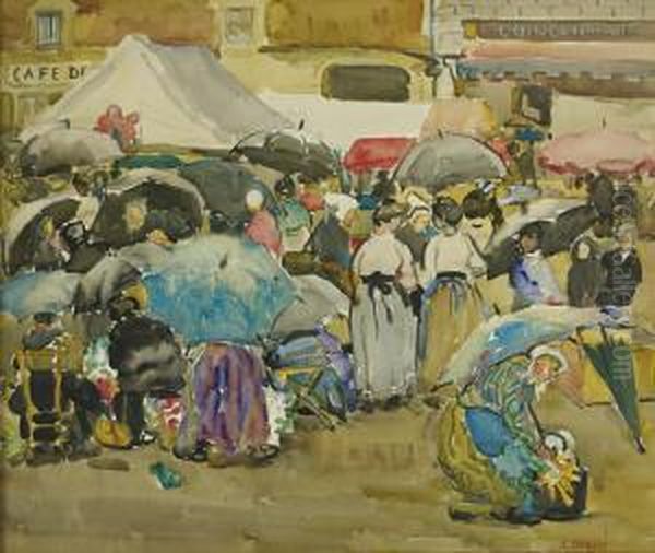 Montmartre Oil Painting by Alice Schille