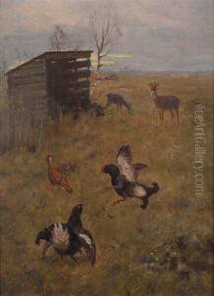 Tedred Oil Painting by Johann Georg Schlech