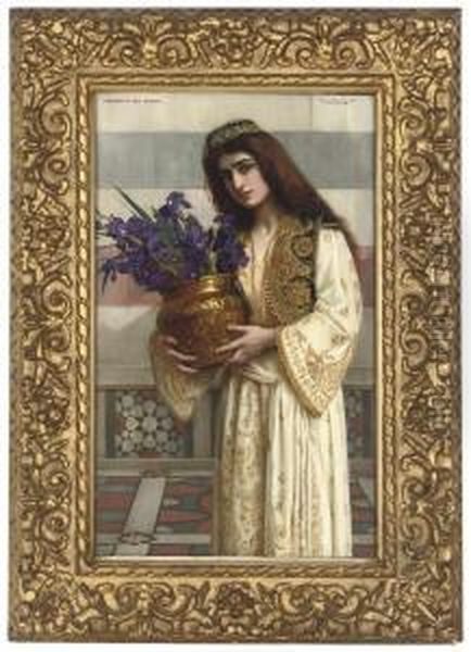 Flowers Of The Levant Oil Painting by Herbert Gustav Schmalz