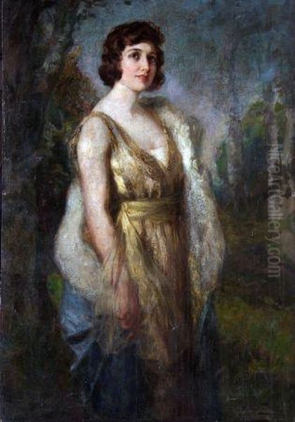 Sally Oil Painting by John William Schofield