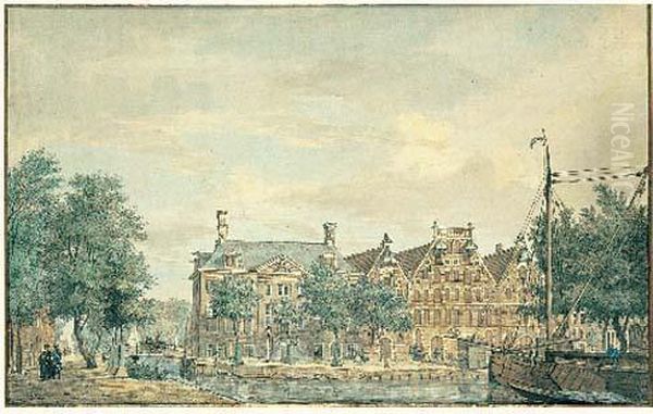 Vue De La Haye Oil Painting by Hermanus Petrus Schouten