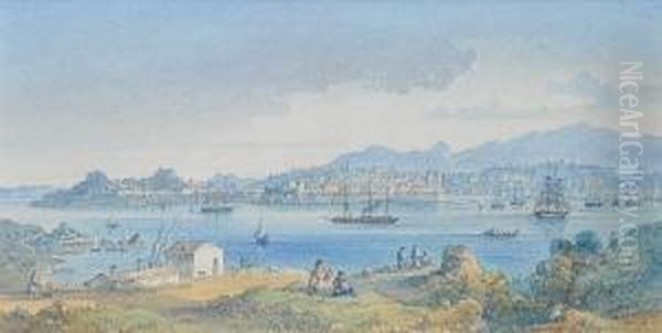 Corfu Oil Painting by Anton Schranz