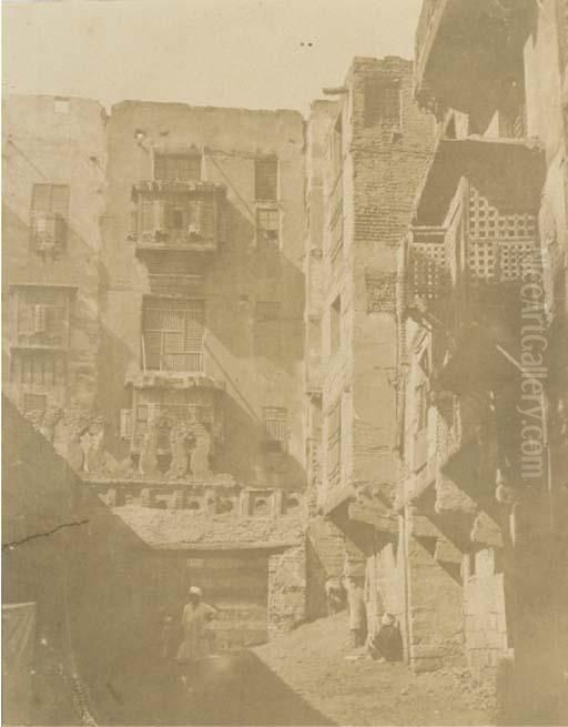 Egyptian Views Oil Painting by Anton Schranz