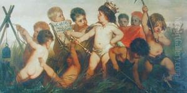 Scena Alegoryczna Oil Painting by Norbert Schrodl