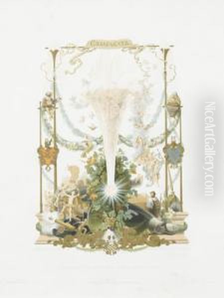 Champagner Oil Painting by Adolf Schrodter