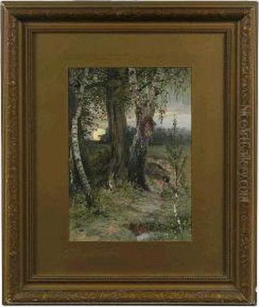 Fable Illustration. Oil Painting by Oscar Schulz