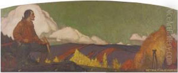 Washington The Surveyor Oil Painting by Remington Schuyler