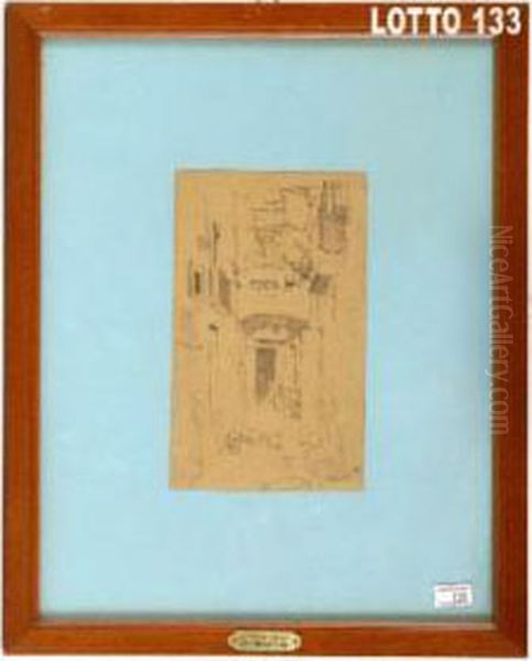 Borgo Oil Painting by Pietro Scoppetta