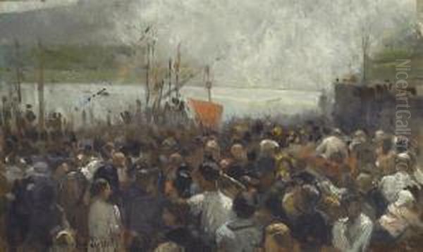 Bastimenti Oil Painting by Eugenio Scorzelli