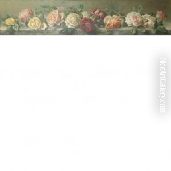 Roses Oil Painting by Emily Harris Mcgary Selinger