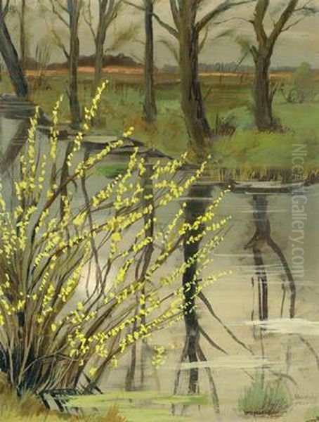 Lehr- Oil Painting by Franz Senkinc