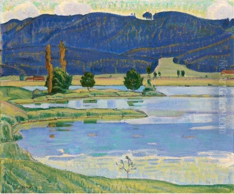 Seelandschaft, 1910 
Seascape, 1910 Oil Painting by Traugott Senn