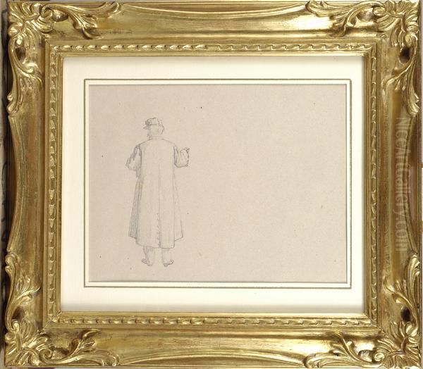 Uomo Di Spalle Oil Painting by Raffaello Sernesi