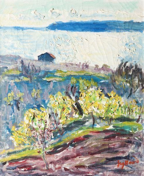 Paysage Vers L'etang De Berre Oil Painting by Rene Seyssaud