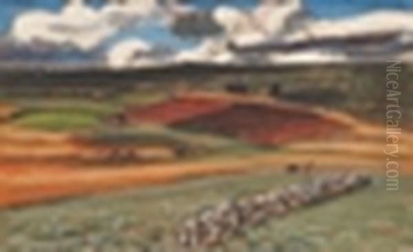 Paturage Oil Painting by Rene Seyssaud