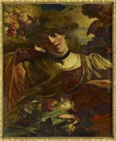 Whispers Oil Painting by William Somerville Shanks