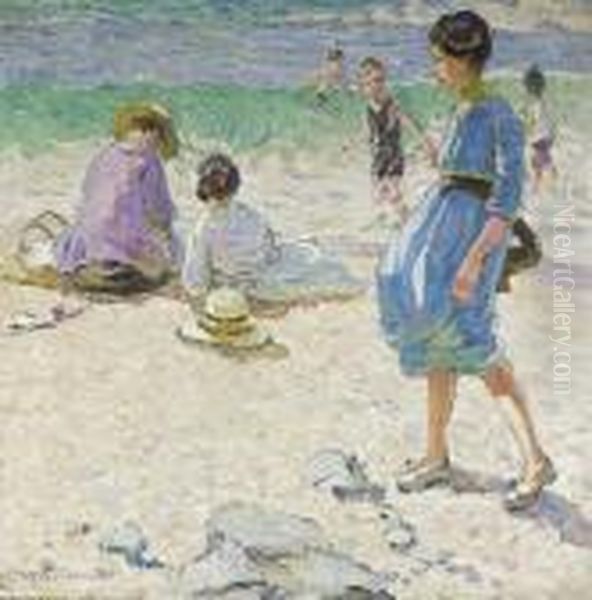 At The Seaside Oil Painting by Dorothea Sharp