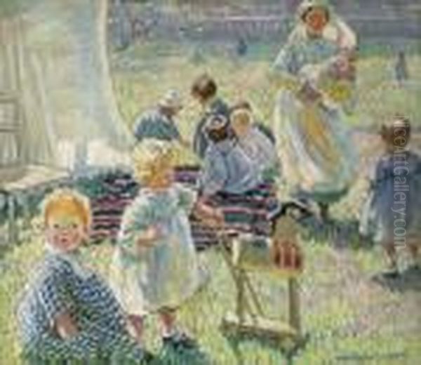 Summer In The Park Oil Painting by Dorothea Sharp