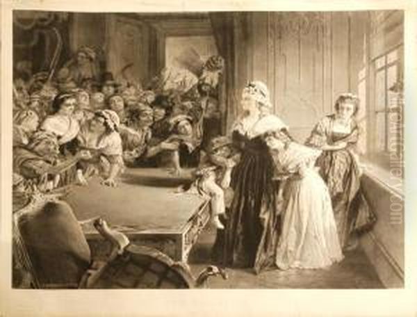 The Tuileries Oil Painting by Charles William Sharpe